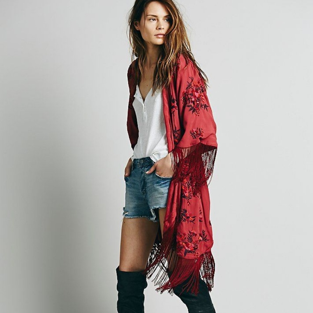 Free People Floral Keepsakes Kimono